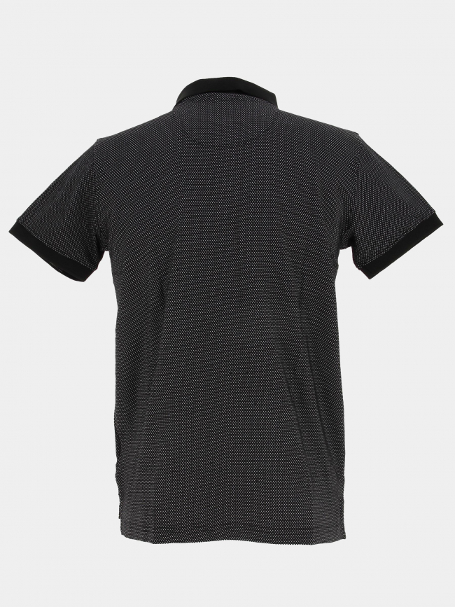 Polo baky imprimé noir homme - Deeluxe