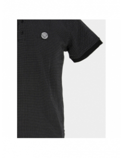 Polo baky imprimé noir homme - Deeluxe