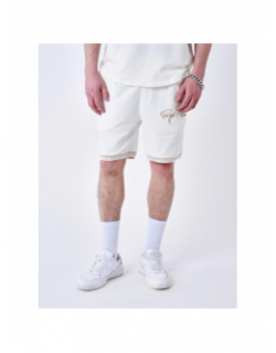 Short logo brodé crème homme - Project X Paris