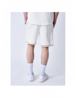 Short logo brodé crème homme - Project X Paris