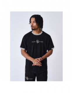 T-shirt logo brodé noir homme - Project X Paris