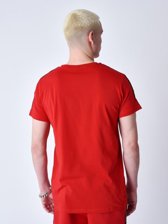 T-shirt logo brodé rouge homme - Project X Paris