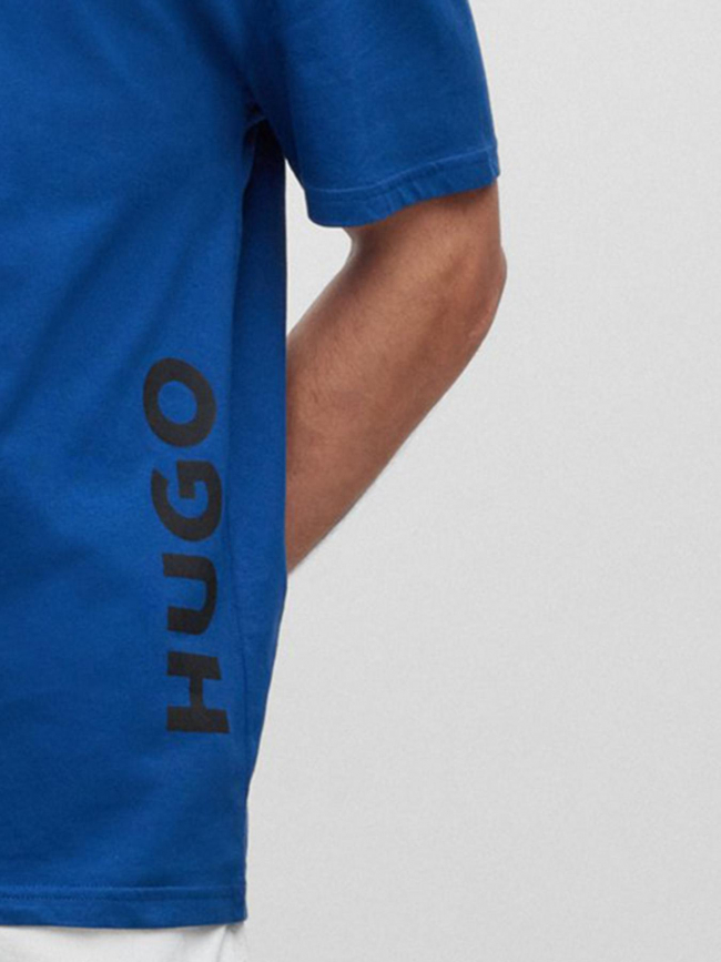 T-shirt relaxed fit protection UV bleu homme - Hugo