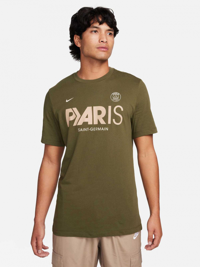 T-shirt supporter PSG kaki homme - Nike