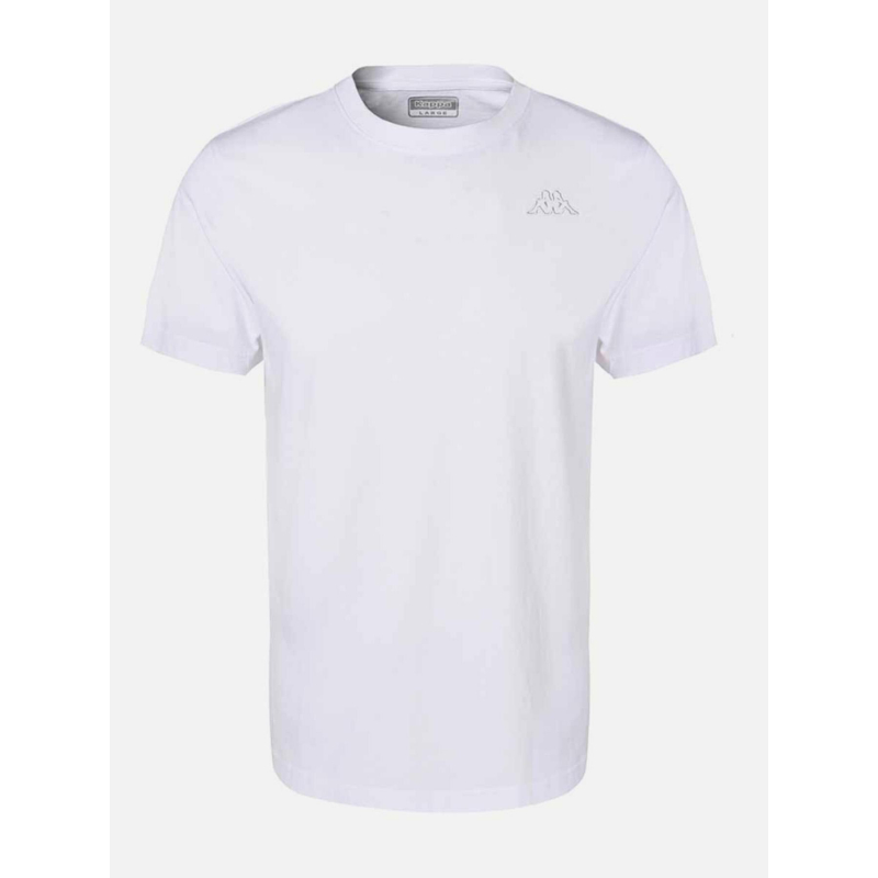 T-shirt slim cafers blanc homme - Kappa