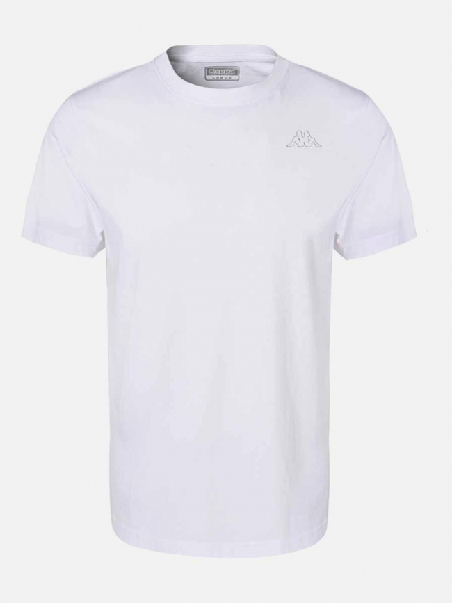 T-shirt slim cafers blanc homme - Kappa