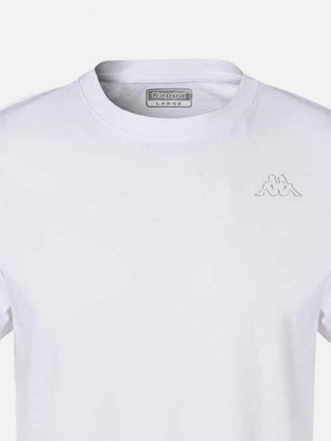 T-shirt slim cafers blanc homme - Kappa