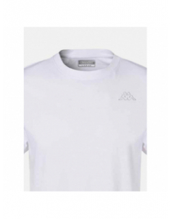 T-shirt slim cafers blanc homme - Kappa