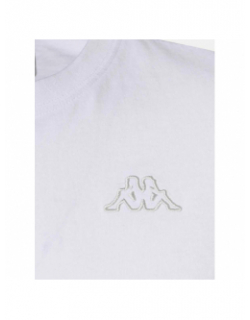 T-shirt slim cafers blanc homme - Kappa