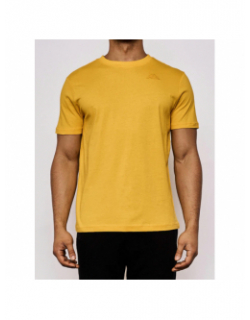 T-shirt slim cafers jaune homme - Kappa