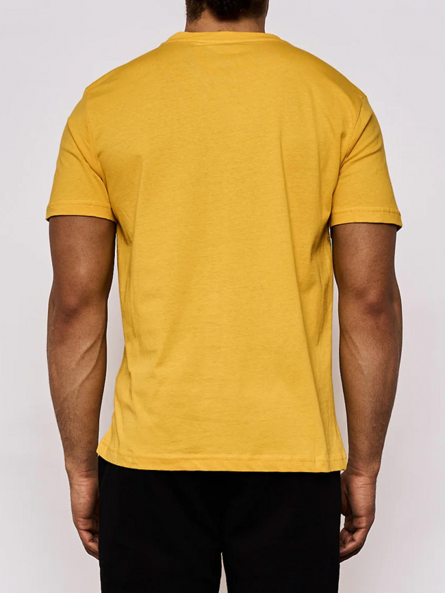 T-shirt slim cafers jaune homme - Kappa