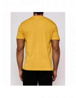 T-shirt slim cafers jaune homme - Kappa