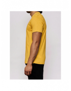 T-shirt slim cafers jaune homme - Kappa