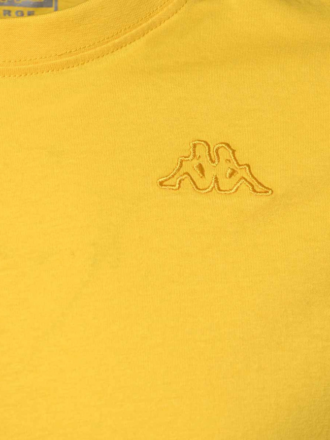 T-shirt slim cafers jaune homme - Kappa