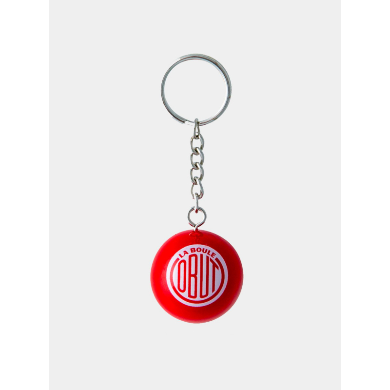 Porte clé logo vintage pétanque rouge - Obut