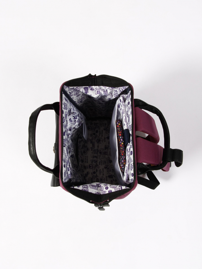 Sac à dos mini adventurer singapour violet noir - Cabaïa