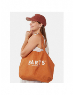 Sac cabas tote bag reau uni orange femme - Barts