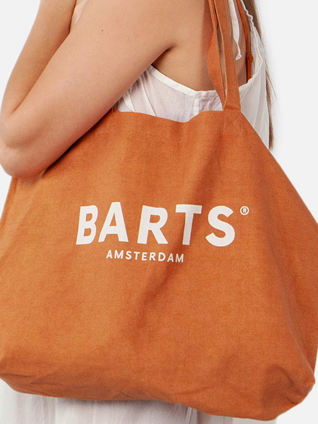 Sac cabas tote bag reau uni orange femme - Barts