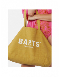 Sac cabas tote bag reau uni jaune femme - Barts