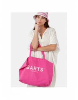 Sac cabas tote bag reau uni rose femme - Barts