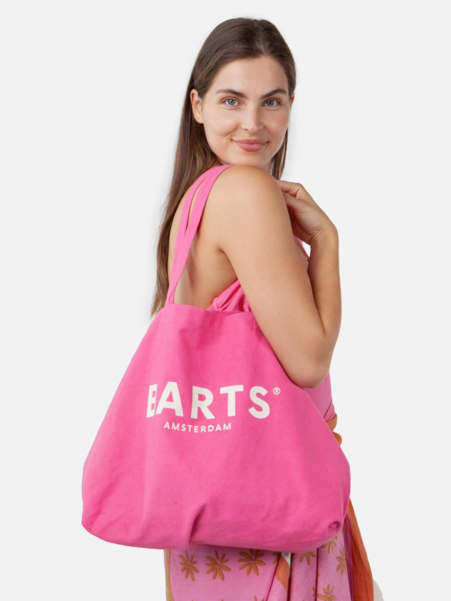 Sac cabas tote bag reau uni rose femme - Barts