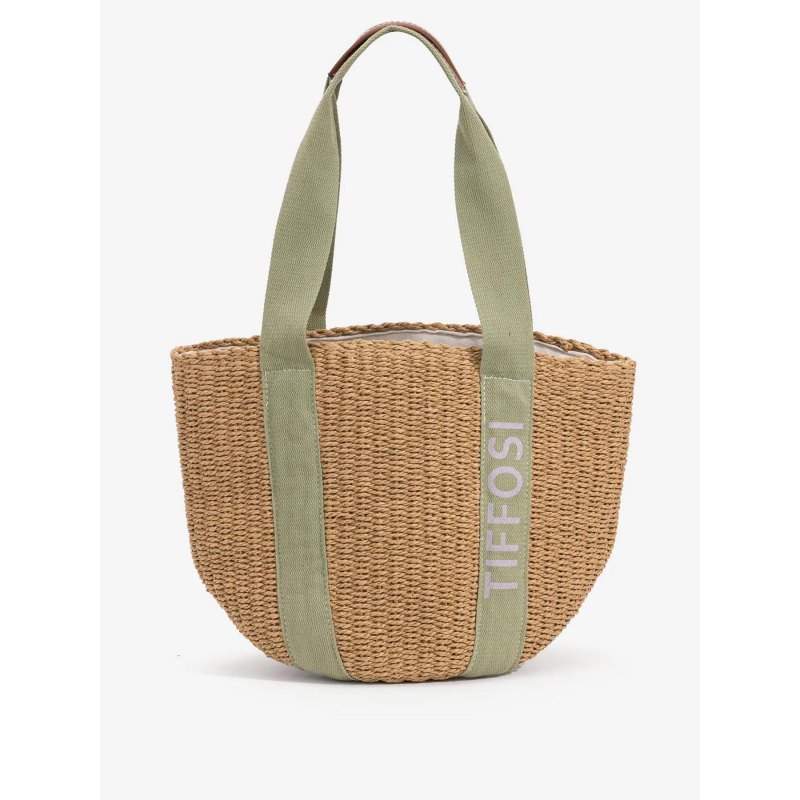 Sac magdalena beige vert femme - Tiffoni