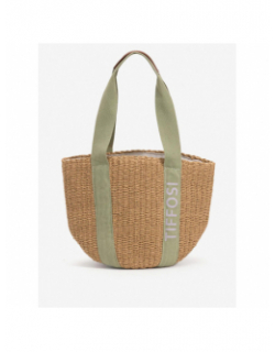 Sac magdalena beige vert femme - Tiffoni