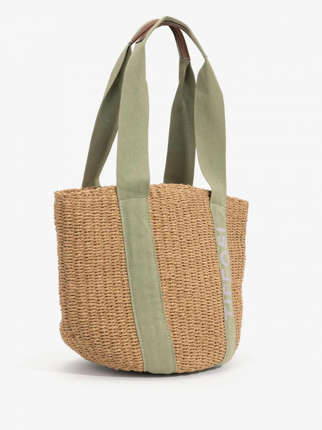 Sac magdalena beige vert femme - Tiffoni