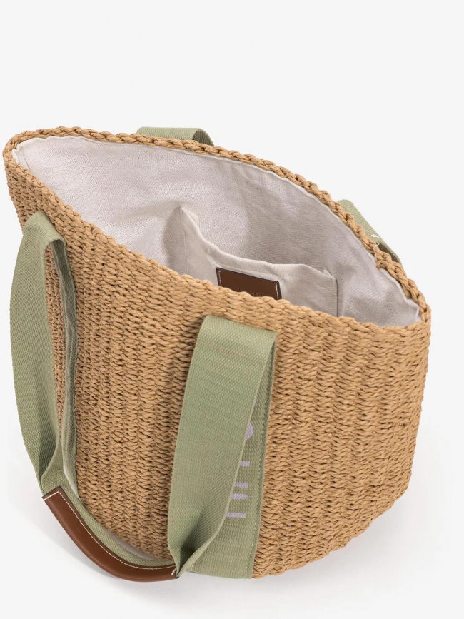 Sac magdalena beige vert femme - Tiffoni