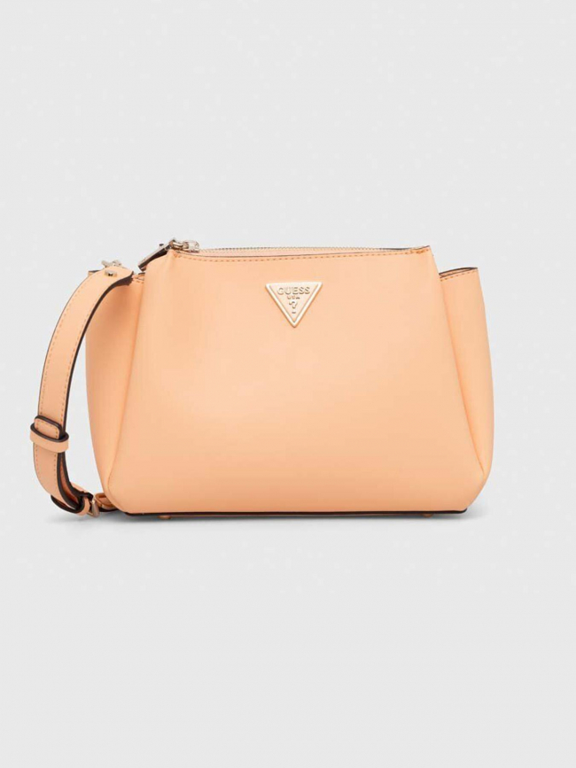 Sac bandoulière gianessa elite tote orange femme - Guess