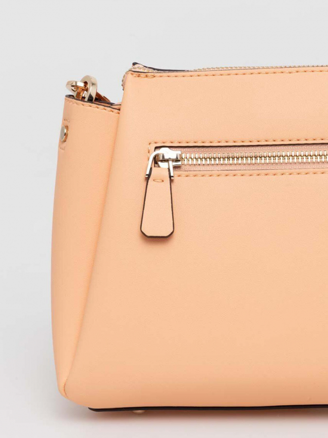 Sac bandoulière gianessa elite tote orange femme - Guess