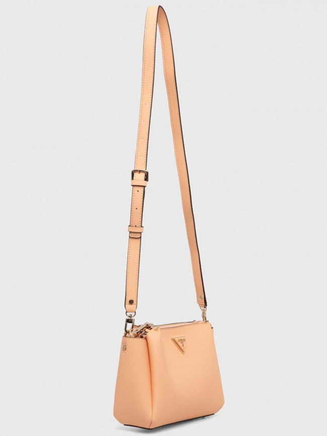 Sac bandoulière gianessa elite tote orange femme - Guess