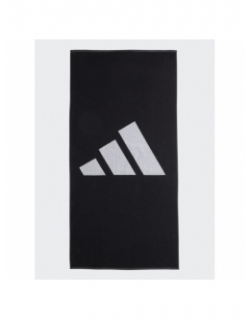 Serviette de bain logo 3 bandes noir - Adidas