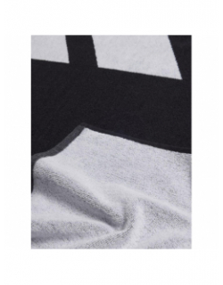 Serviette de bain logo 3 bandes noir - Adidas