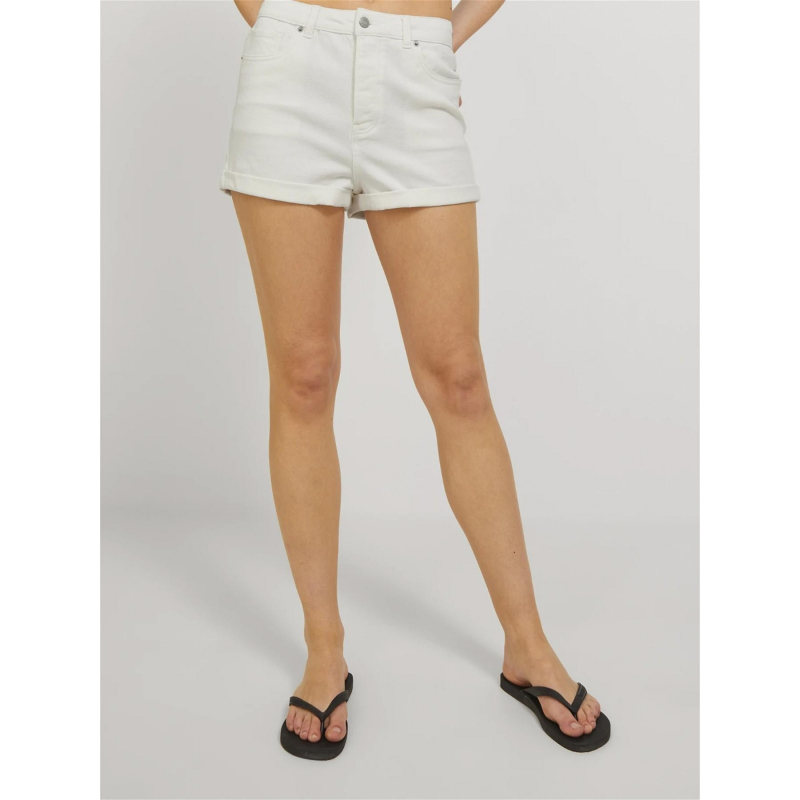 Short en jean taille haute hazel blanc femme - Jjxx