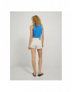 Short en jean taille haute hazel blanc femme - Jjxx