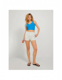 Short en jean taille haute hazel blanc femme - Jjxx