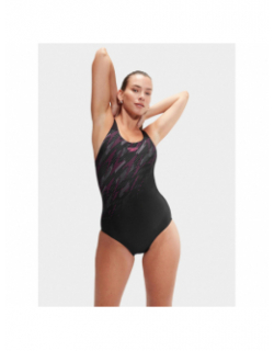 Maillot de bain natation eco+ boom noir femme - Speedo