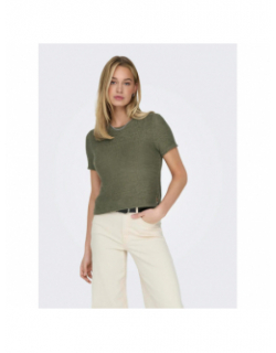 T-shirt en maille sunny kaki femme - Only