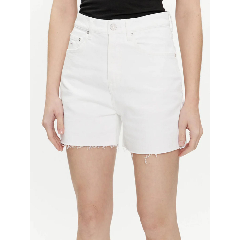 Short en jean mom blanc femme - Tommy Jeans