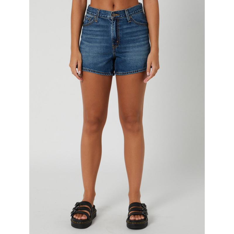 Short mom 80s bleu femme - Levi's