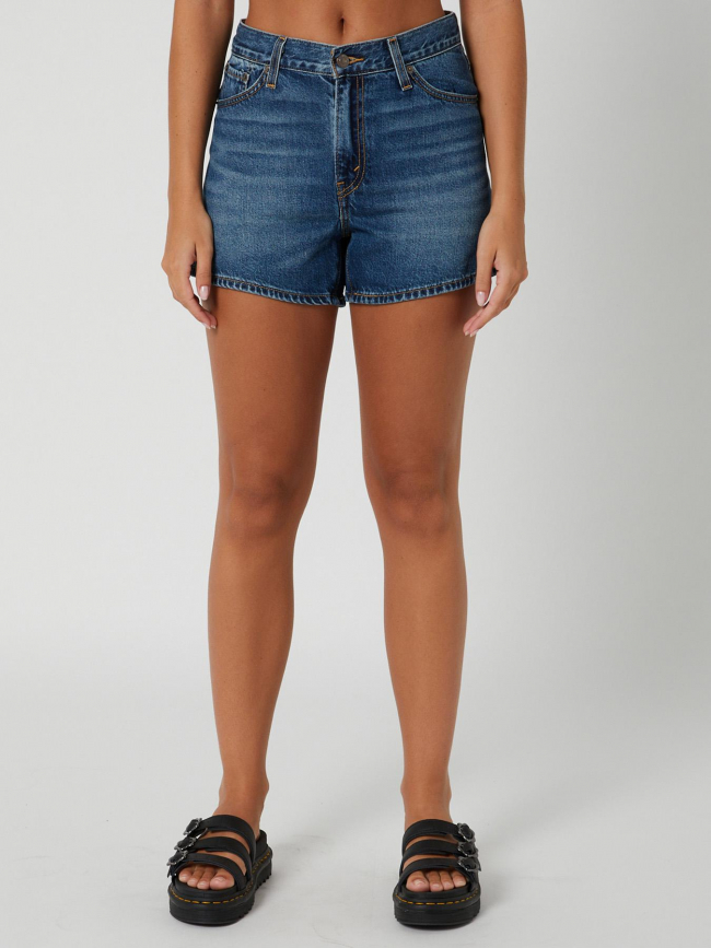 Short mom 80s bleu femme - Levi's