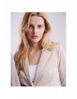 Veste blazer kate beige femme - Ichi