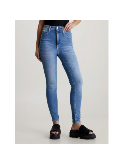 Jean skinny taille haute bleu clair femme Calvin Klein Jeans