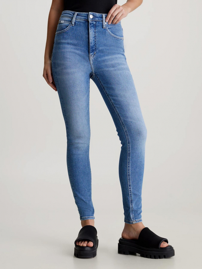 Jean skinny taille haute bleu clair femme - Calvin Klein Jeans