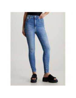 Jean skinny taille haute bleu clair femme - Calvin Klein Jeans