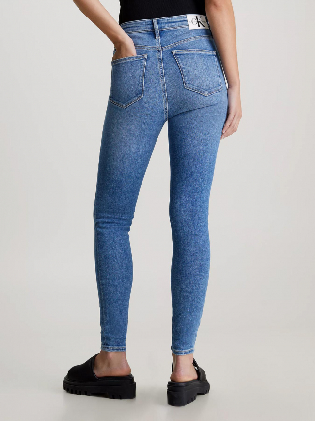 Jean skinny taille haute bleu clair femme - Calvin Klein Jeans