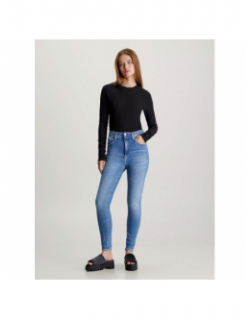 Jean skinny taille haute bleu clair femme - Calvin Klein Jeans