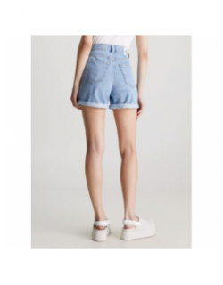 Short en jean mom taille haute bleu clair femme - Calvin Klein Jeans