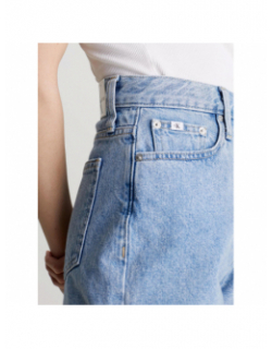 Short en jean mom taille haute bleu clair femme - Calvin Klein Jeans